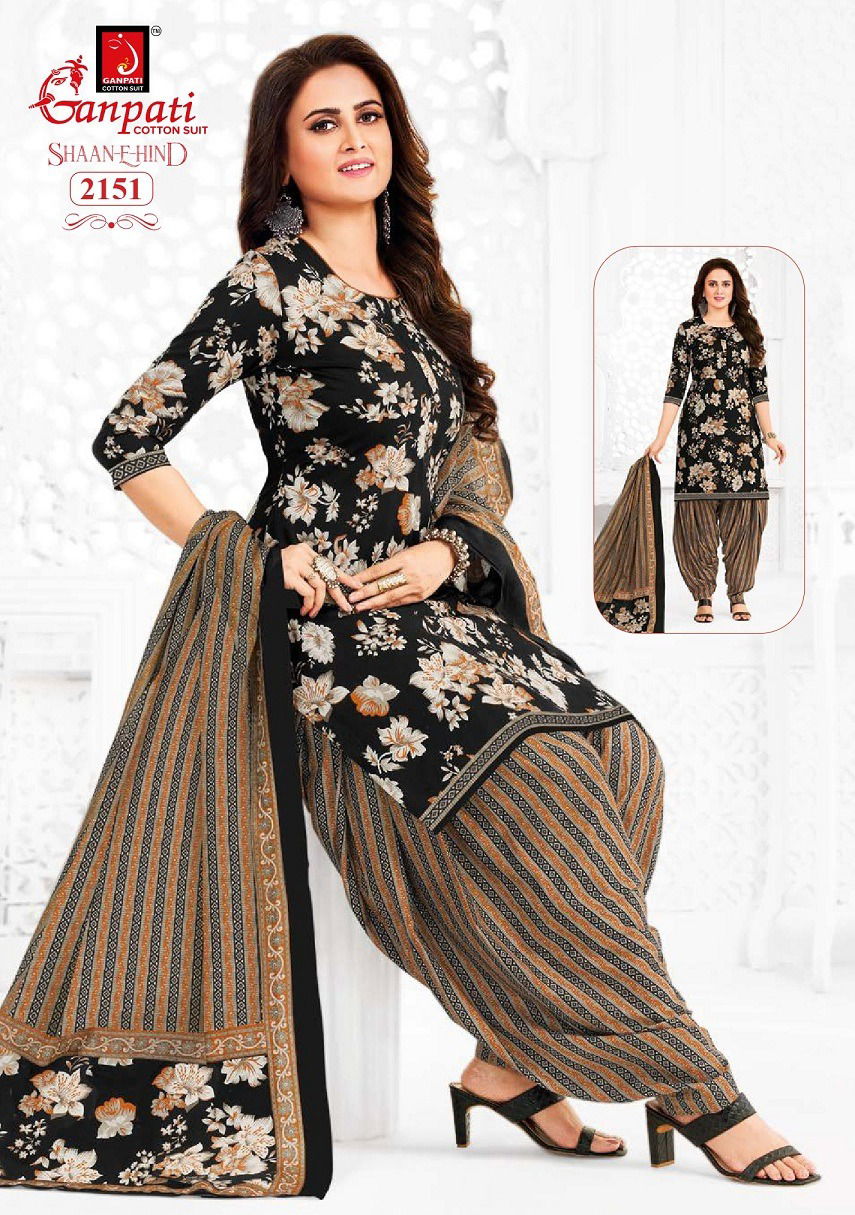 Shaan E Hind Patiyala Vol 10 By Ganpati Cotton Printed Readymade Dress Wholesale Shop In Surat